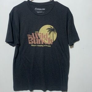 Nikau Kai Men’s The Wild Bunch Camping is in Tents (intense) T-Shirt, Large